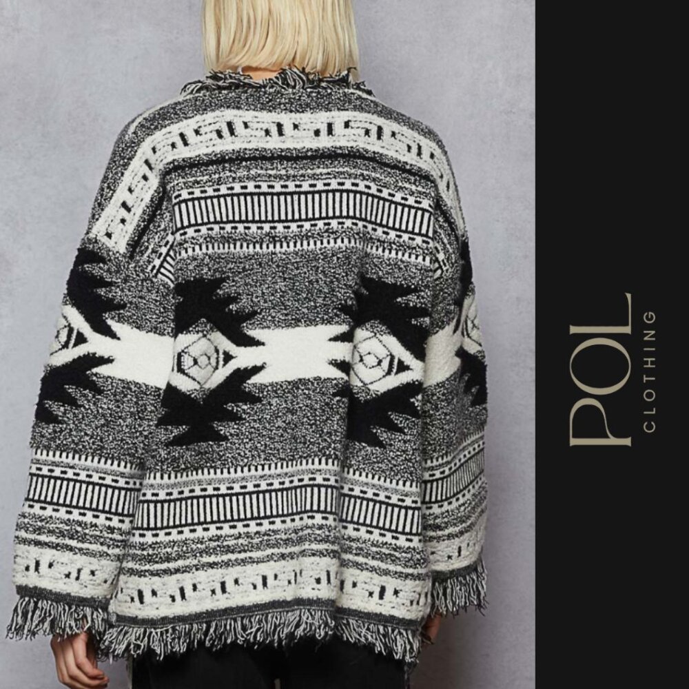 Sante Fe Style Fringe POL Cardigan – BOHO NEW - Picture 6 of 12